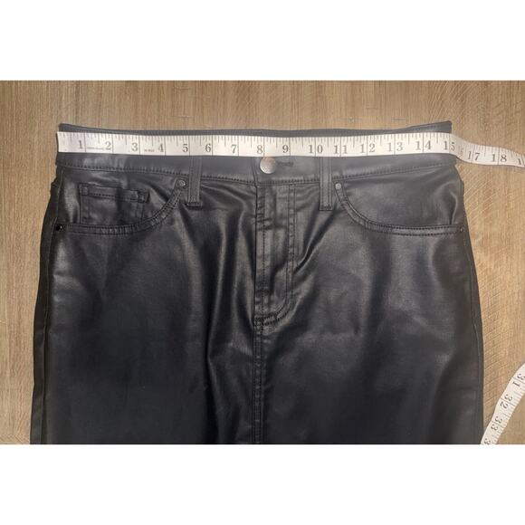 Chico’s Faux Leather Midi Pencil Skirt Black Mid Rise Size 0.5 Women’s Size 6 - Picture 6 of 11